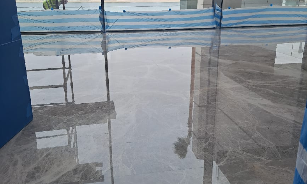 Marble polishing project in Dubai