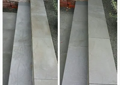 Outdoor granite and slate